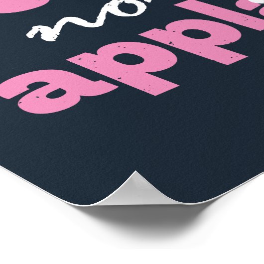 Arbeit für einen Grund nicht Applaus Inspiration Poster (Ecke)