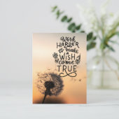 Arbeit für Ihre Wünsche Postkarte (Stehend Vorderseite)