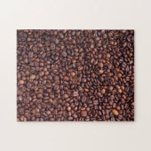 Arbeit für immer nichts außer Kaffeebohnen Puzzle (Horizontal)