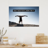 Arbeit für IT - Gymnastik Poster (Küche)