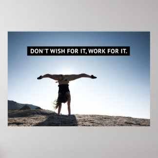 Arbeit für IT - Gymnastik Poster