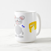 Arbeit für Käse Kaffeetasse (VorderseiteRechts)