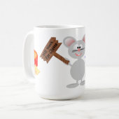 Arbeit für Käse Kaffeetasse (Vorderseite Links)