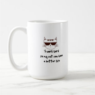 Arbeit für meine Katze Kaffeetasse
