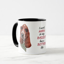 Arbeit für meinen Basset-Hund Tasse