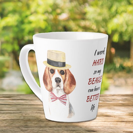 Arbeit für meinen Beagle Milchtasse