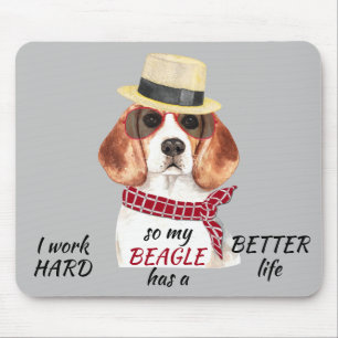 Arbeit für meinen Beagle Mousepad