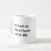 Arbeit für meinen Hund Kaffeetasse (Vorderseite Links)