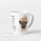 Arbeit für meinen Mops Hund Milchtasse (Rechte Ecke)