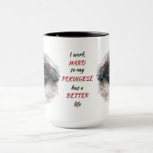 Arbeit für meinen Pekingeshund Tasse (Zentrum)