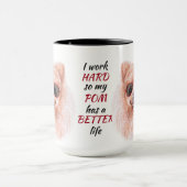 Arbeit für meinen Spitz Hund Tasse (Zentrum)