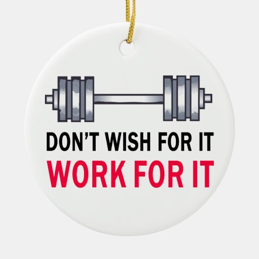 Arbeit für sie keramik ornament (Vorne)