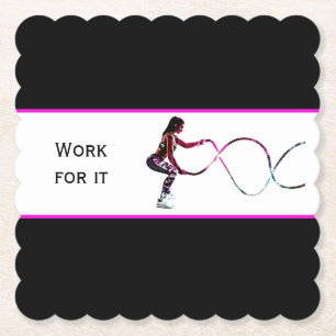 Arbeit für sie - Schlachtfelder Fitness Schwarz un Untersetzer