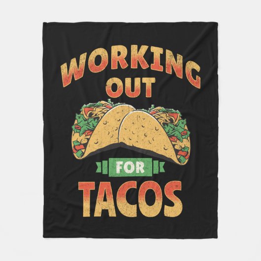 Arbeit für Tacos Fleecedecke (Vorderseite)