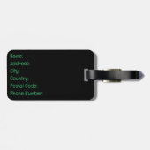 Arbeit für Tacos Gepäckanhänger (Rückseite horizontal)