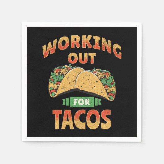 Arbeit für Tacos Serviette (Vorderseite)