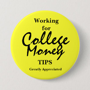 Arbeit für Uni Tipps gelb Button