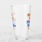 Arbeit gegen individuelle Name Glas (Links)