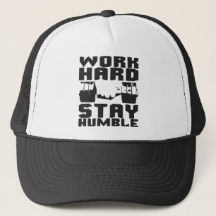Arbeit hart Bleibe Humble - Dumbell Truckerkappe
