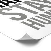 Arbeit hart Bleibe Humble Poster (Ecke)