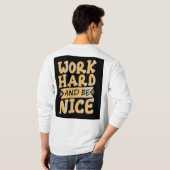 Arbeit hart, Bleibe Humble" T - Shirt (Schwarz voll)