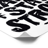 Arbeit hart Bleibe Starke Motivierend Attitude Hus Poster (Ecke)