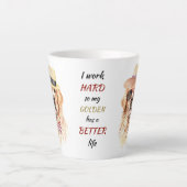 Arbeit hart für meinen Goldenen Retriever Milchtasse (Vorderseite)