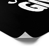 Arbeit hart nie aufgeben - Fitness, Hektik, Erfolg Poster (Ecke)