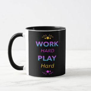 Arbeit hart spielen so hart - Arbeitstag für Arbei Tasse