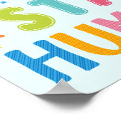 Arbeit hart und Bleibe Humble Klassenzimmer Motivi Poster (Ecke)