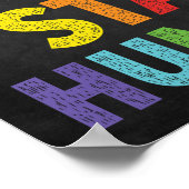 Arbeit hart und Bleibe Humble Klassenzimmer Motivi Poster (Ecke)