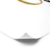 Arbeit hart und sei ein freundliches Poster (Ecke)