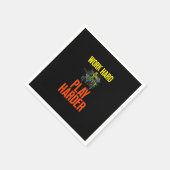 Arbeit harte Play so harte ATV Quad Riding Meme Serviette (Ecke)