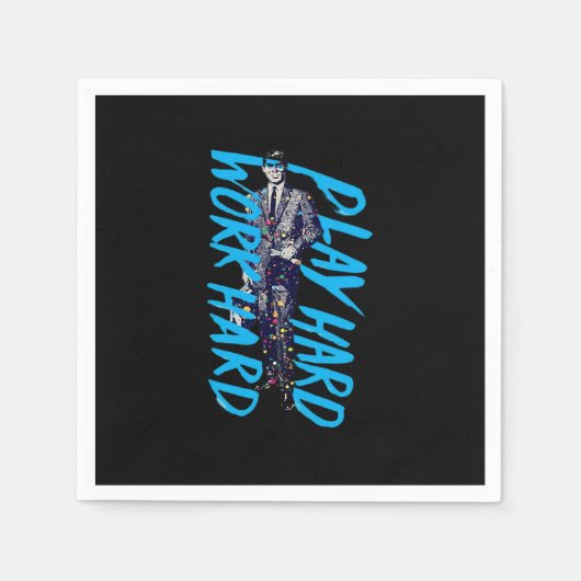 Arbeit harte Wiedergabe so harte klassische Meme Serviette (Vorderseite)