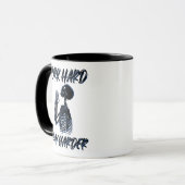 Arbeit harter Beten härter Tasse (Vorderseite Links)