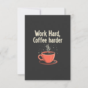Arbeit harter Kaffee Harder Funny Caffeine Lover Save The Date