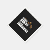 Arbeit hartes Spiel hart Fan Serviette (Ecke)