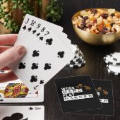 Arbeit hartes Spiel hart Fan Spielkarten (In Situ)