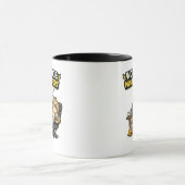 Arbeit im Minimalaufwand-Modus Lustiger Faultier Tasse (Zentrum)