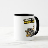 Arbeit im Minimalaufwand-Modus Lustiger Faultier Tasse (VorderseiteRechts)