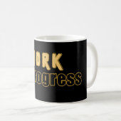 Arbeit in Arbeit – Lustige Motivation  Kaffeetasse (VorderseiteRechts)