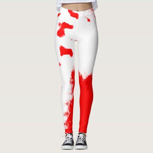 Arbeit in Arbeit Red V2 Leggings (Vorderseite)