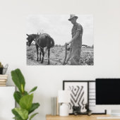 Arbeit in der Baumwolle Poster (Heimbüro)