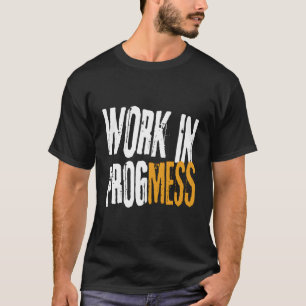 Arbeit in Gange ! Lustige Vintage- Grüppchen-Arbei T-Shirt