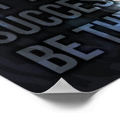 Arbeit in Stille - Erfolg - Wolf Motivierend Poster (Ecke)