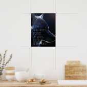 Arbeit in Stille - Erfolg - Wolf Motivierend Poster (Küche)