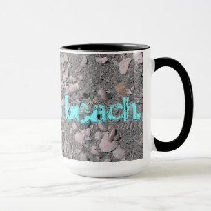 Arbeit ist ein Strand. Tasse