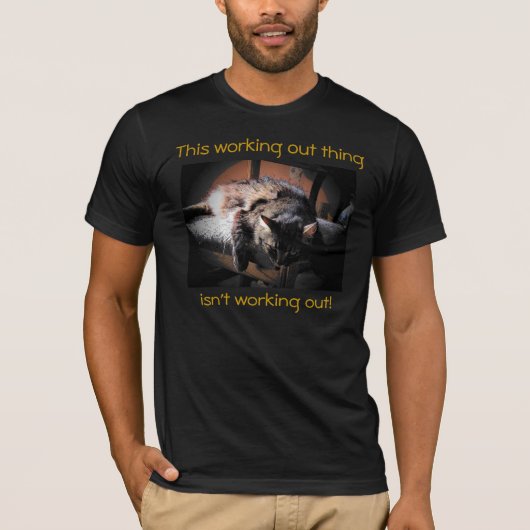 Arbeit ist nicht am Arbeiten T-Shirt (Vorderseite)