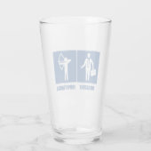 Arbeit ist wichtig, Bogenschießen ist wichtig Glas (Rückseite)