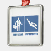 Arbeit ist wichtig, das Tauchen ist wichtig Ornament Aus Metall (Links)